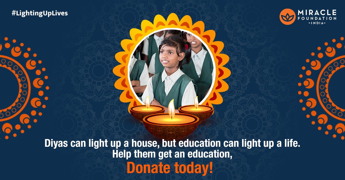 MFIndia's tweet photo. This Diwali, help us in giving a child access to good and quality education that lights up their future.
https://t.co/842n5YAIxm
#MiracleFoundationIndia #IndiaForDonation #DonateForOrphans #Fundraising #SponsorAChild #EveryChildMatters #Charity #CharityWork #JoyOfGiving https://t.co/ezowWWtBph