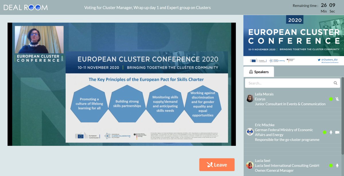 jamierwilson's tweet photo. Re-skilling and up-skilling should be on the strategic agenda of each cluster, in a #lifelonglearning approach
@LuciaSeel wrapping up yesterday's discussion on #skills at #EUClusterConference with reference to the European #PactforSkills (also launched yesterday!) https://t.co/jJf0fESgAn