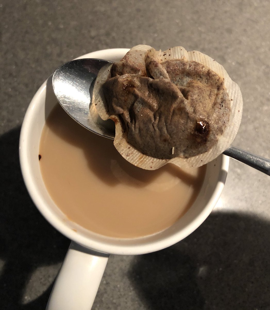 DazzerQPR's tweet photo. You know it’s going to be a long day when you pull a tea bag out of your early morning coffee 🤦🏻♂️❌ #cofftea #whatadick https://t.co/bh8p9jf8sv