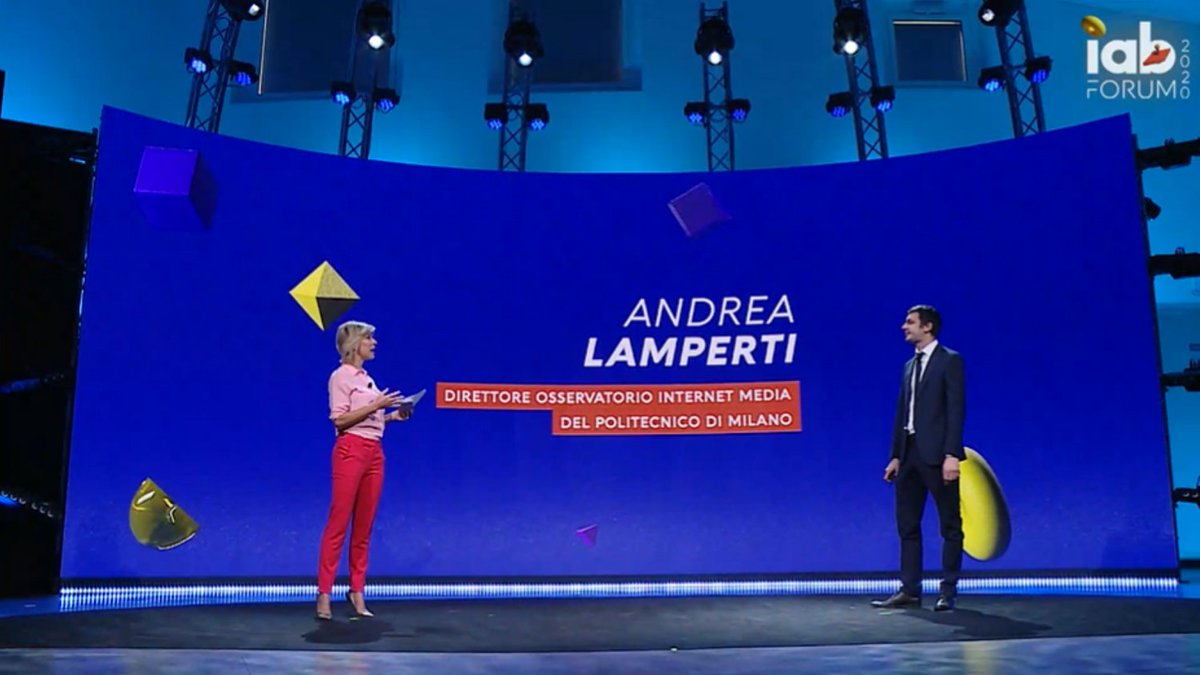 ElisaCarangelo's tweet photo. I trend del mercato pubblicitario in Italia e le stime 2020 dell’Internet Advertising - Parla @AndreaLamperti Direttore dell’@Osserv_Digital del Politecnico di Milano.
Partiamo dai numeri!
#IABForum #IABForum2020 #WelcomeToMetaverse @IABItalia https://t.co/46bGmDQKtC