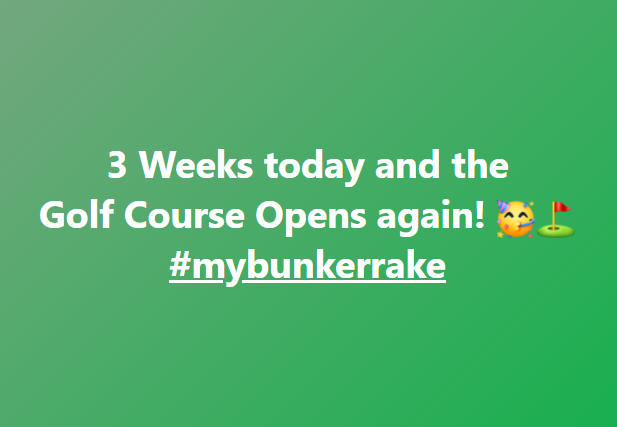 mybunkerrake's tweet photo. #golfuk #keepinggolfsafe #lockdown2uk https://t.co/INlupenx8a