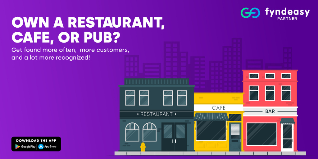 fyndeasyapp's tweet image. Increase the reach of your business and provide it a platform to keep your customers updated always, with the FyndEasy partner app.

#partnerapp #enhancebusiness #fyndeasybusiness #businesses #cafes #restaurants #pubs #clubs #localbusinesses #businessowners #entrepreneurs #local