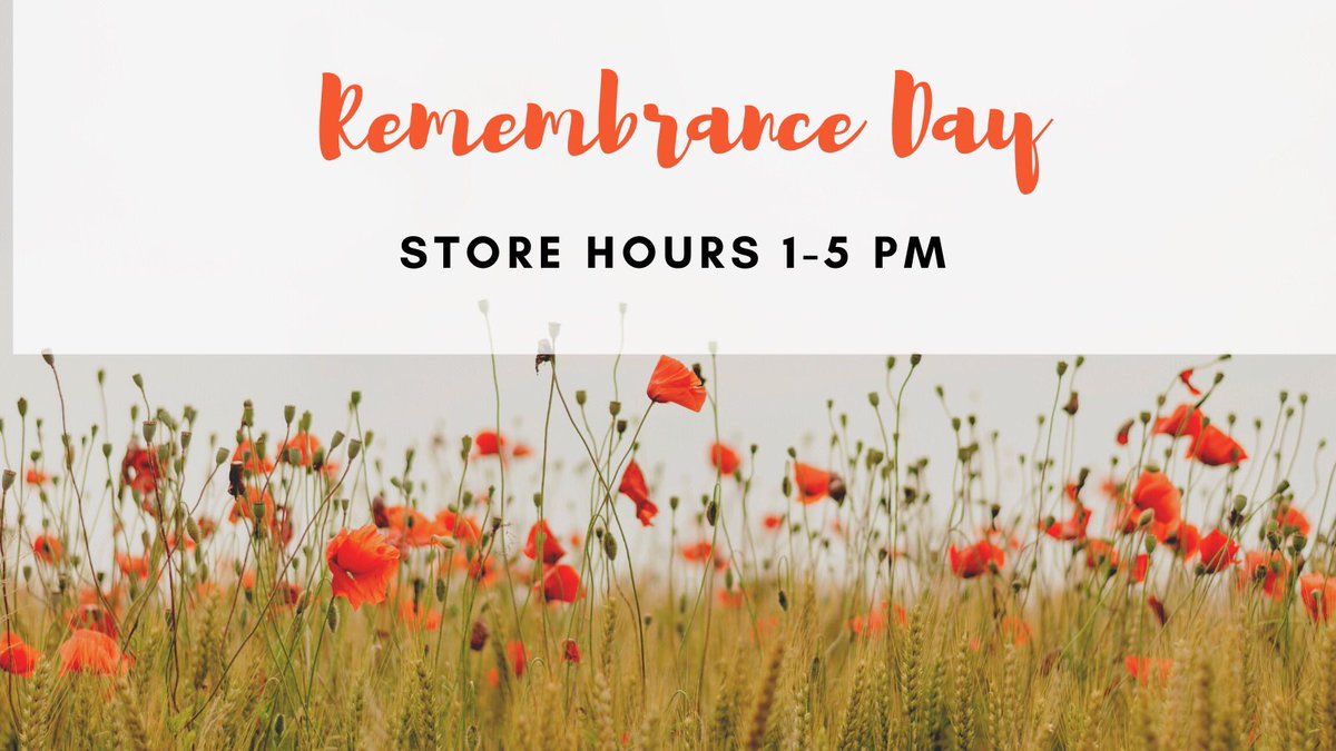For Remembrance Day, The HOB is opening one hour later 🌺 tomorrow only #thriftvancouver #vintagevancouver #yvrthriftstores #yvrvintagefashion