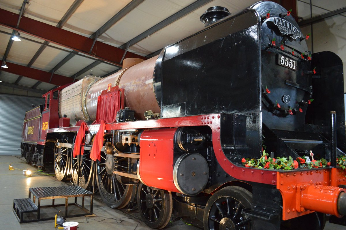 Whilst none of the locomotives have survived, one is being built as a replica.  @45551TUW are building a sister to LMS "Patriot", with the engine being a national memorial. I can't help but think of how great it would be to see it visit Rugby and be adorned as once was.