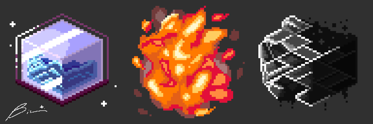 bil64px's tweet photo. Day 3, learning isometric with more complexity 
#pixelart #isometric #cube #pixelartist https://t.co/o5vBH02g4F