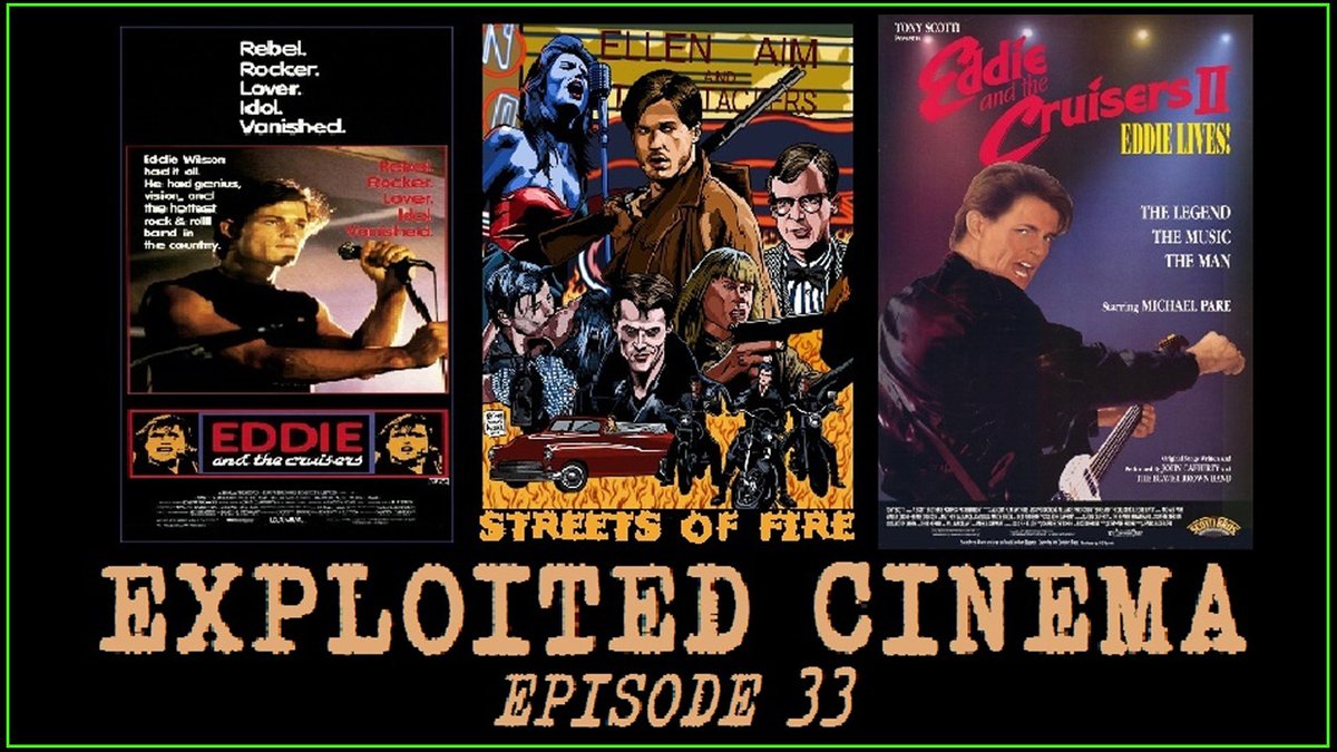 TheRevHouse's tweet photo. Eddie &amp; The Cruisers (1983) | E&amp;TC II: Eddie Lives! (1989) | Streets of Fire (1983) || Exploited Cinema | [Ep#33]

LISTEN:
https://t.co/ZaD0ZELgzz

DOWNLOAD:
https://t.co/6bRYjvNxXq

#Podcast #ExploitedCinema #EddieAndTheCruisers #StreetsOfFire #MichaelParé #DianeLane https://t.co/rkSMGshidz