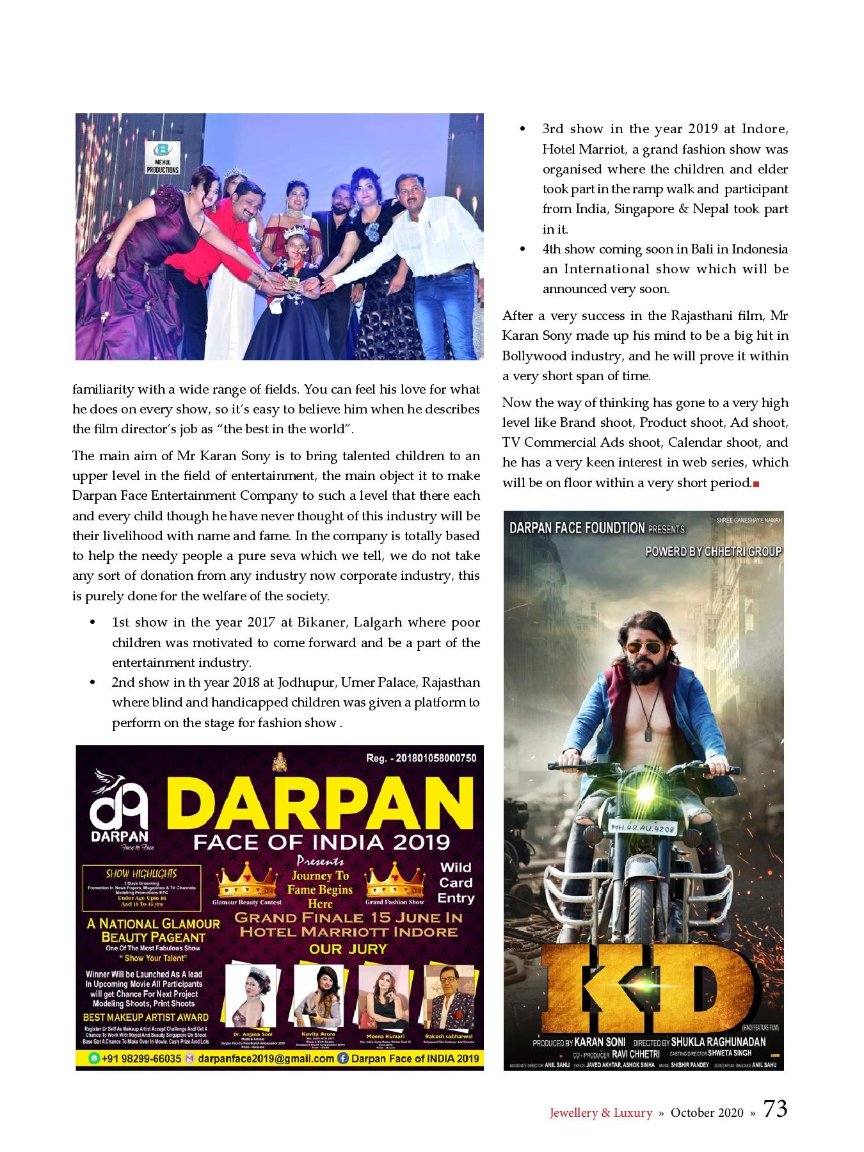 No one cover like Jewellery &amp; Luxury Online Monthly Magazine world wide, Divert your Press release, Images, Photographs, Advertisement for maximum media mileage and coverage - Raj Salian (editor &amp; publisher)  M +91 8369985311 jewelleryandluxury@gmail.com jewelleryandluxury.com