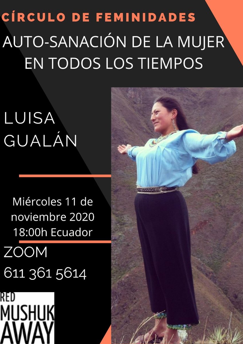 GAMMA_Ecuador's tweet photo. 👉Este miércoles 11 tenemos una cita con Luisa Gualán en este Círculo de Feminidades👈
¡¡NO FALTES!! 😀 https://t.co/8LyH6FkJaA