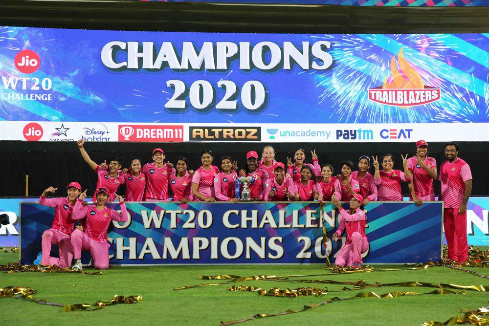 mandhana_smriti's tweet photo. So proud of the girls who fought so well throughout the #JioWomensT20Challenge. 🙌🏼 Couldn’t have asked for a better tournament than this, especially after this long gap.😇 Also a big THANKS to all the fans who supported us.🙏 Let the game keep growing from strength to strength.💪 https://t.co/SbeXo3I29f