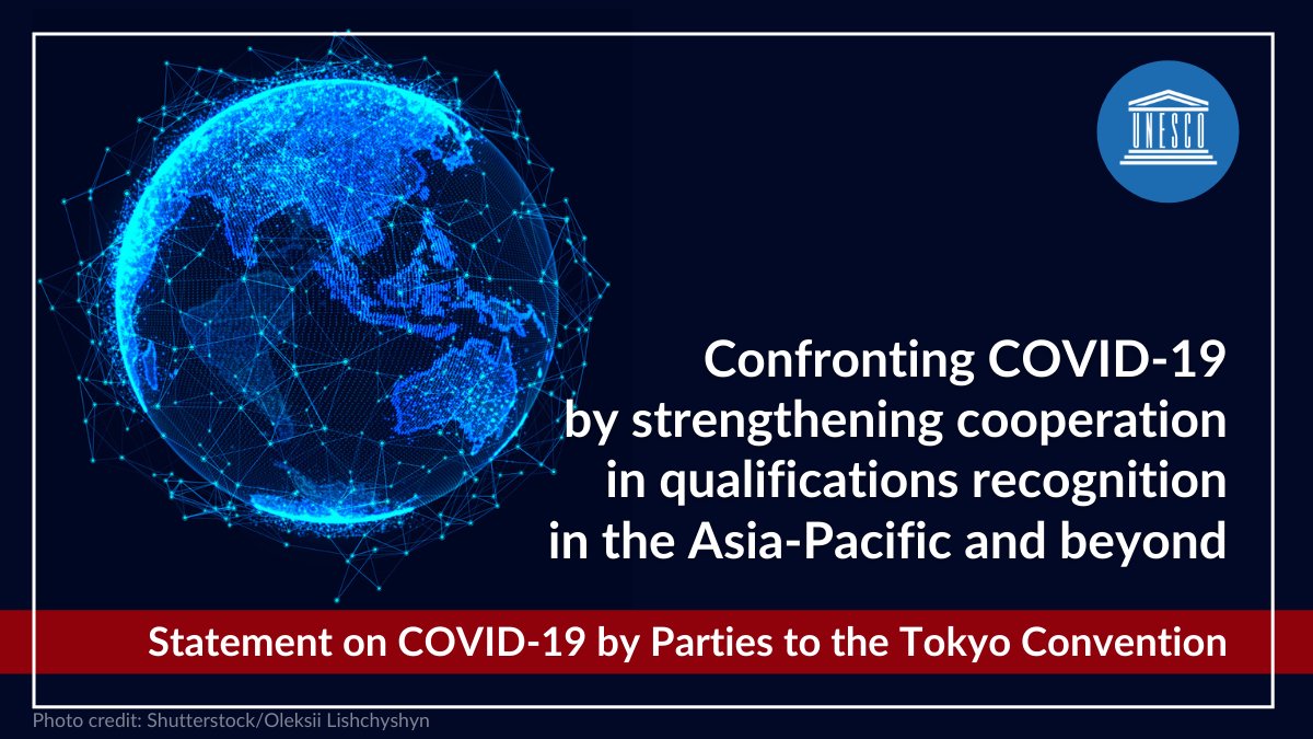 unescobangkok's tweet photo. 🤔 What actions can be taken to mitigate the #COVID19 pandemic’s impact on students &amp; academics in #HigherEd so that any retrogression is temporary?

➡️ Learn more from Statement on COVID-19 by Parties to the Tokyo Convention:  https://t.co/3wKKRdyxX7 https://t.co/TOJnp6jzfo