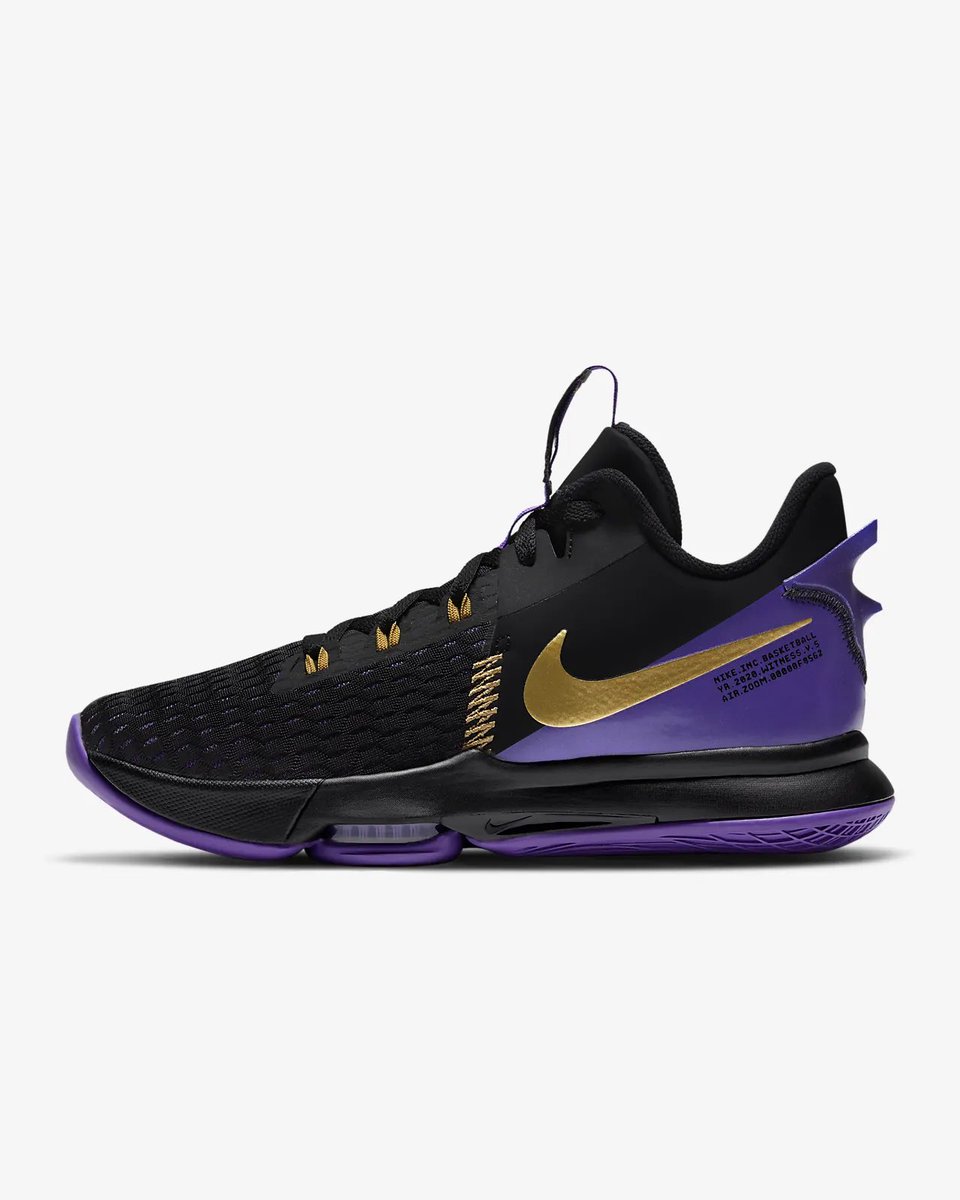 nike lebron witness 5 lakers