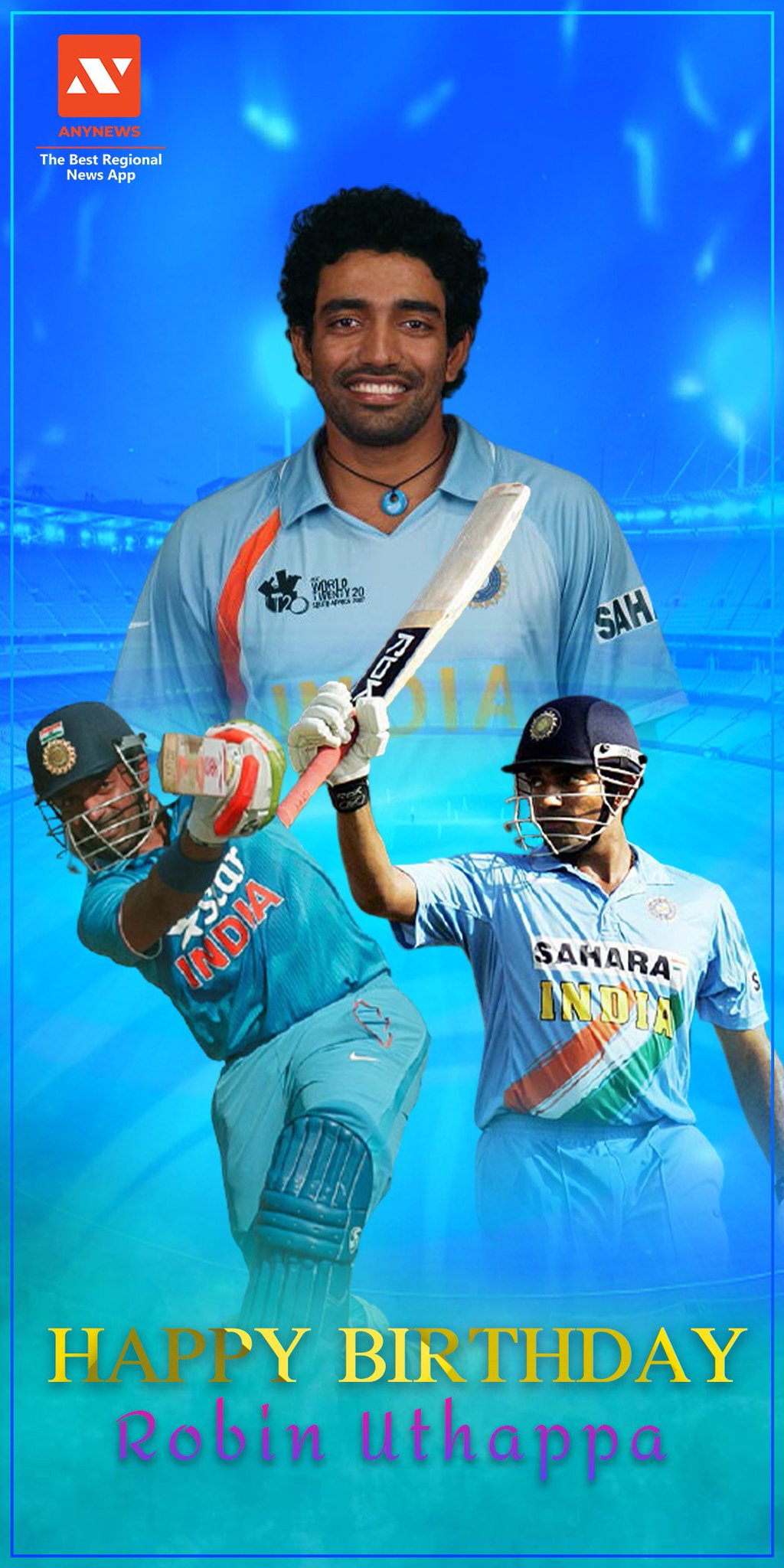 AnyNews wishes Robin Uthappa Happy Birthday.      