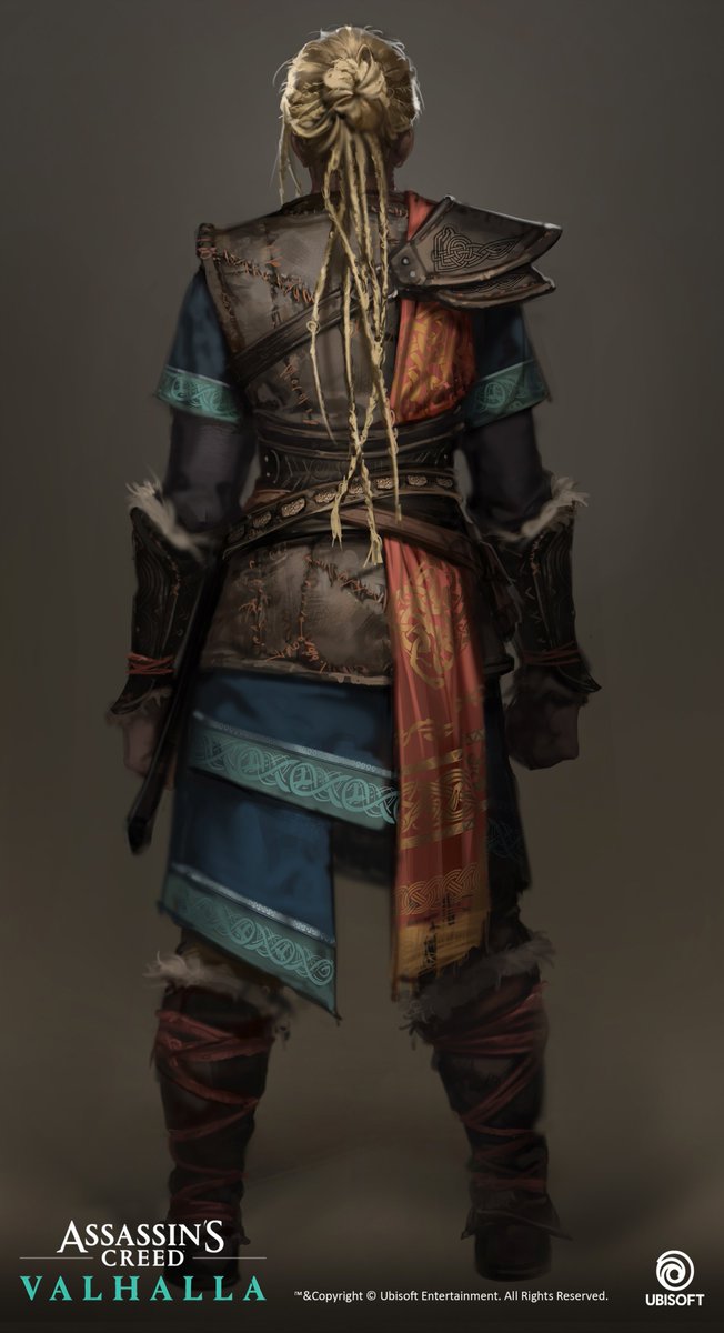 I'm gonna share my works for  #AssassinsCreedValhalla   on this thread. You can find those works on the  #artstation and  #artbook as well. I just wanna add few notes to share the idea and stories behind. Start with Eivor [Thread]