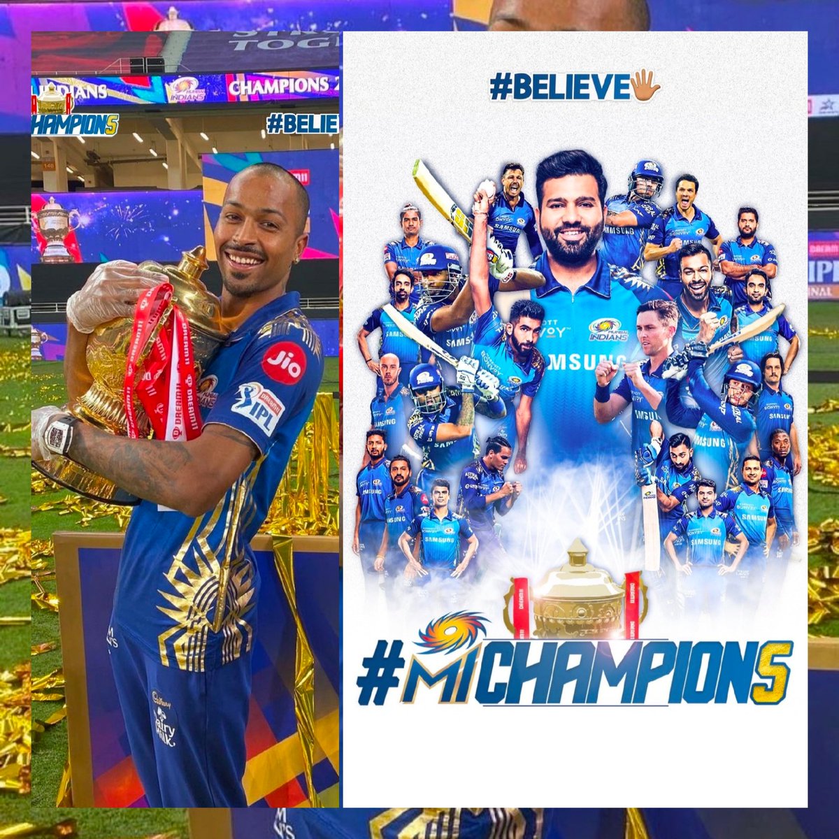 vigneshshil's tweet image. Well deserved victory of this #ipl2020 New history has been created on Even year2020. Young and new talents all are coming from @mipaltan Still some talent are in hidden they will shine on future.  Proved to have @Jaspritbumrah93 @hardikpandya7 @KieronPollard55 @surya_14kumar #Mi