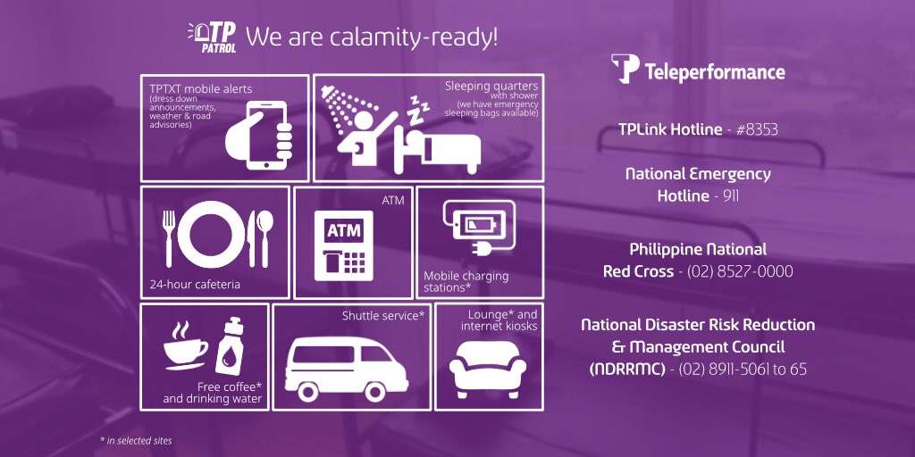 WeAreTPinthePH's tweet photo. At TP, employee safety is our top priority. In light of the potential impact of severe tropical storm #UlyssesPH, we advise you to plan ahead and travel to and from work only if it is safe for you to do so. Stay safe, team TP!
#TPPatrol
#TeleperformancePhilippines https://t.co/lZgnxg0mf4