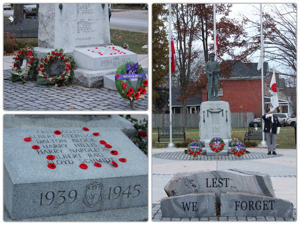 Woolwichupdates's tweet image. Remembrance Day honours the courage &amp;amp; sacrifice of the many military men &amp;amp; women who have or continue to serve our country. Today when the clock strikes 11 o’clock we as Canadians can wear a Poppy, stop whatever we are doing &amp;amp; observe two minutes of silence to reflect &amp;amp; remember.