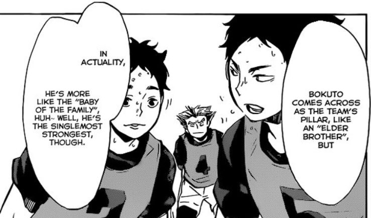 this hits SO different after knowing bokuto has 2 older sisters and is actually the baby of the family 