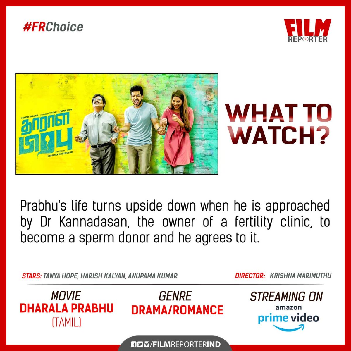 FilmReporterIND's tweet photo. From our what to watch list
DHARALA PRABHU
A drama that will entertain you.
#FRChoice
#whattowatch
#dharalaprabhu
@PrimeVideoIN https://t.co/WVzCTPg4RK