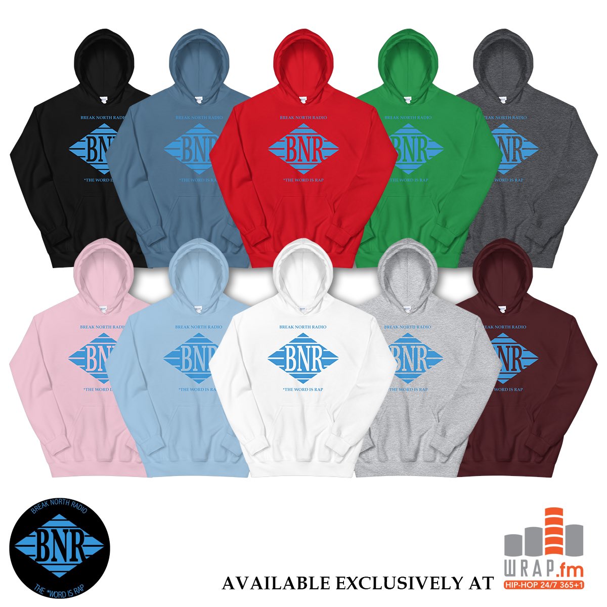 DJHullewud's tweet photo. Break North Radio hoodies are now available online exclusively at @WRAPfm 

https://t.co/jAVXaIzKCd

Break North Radio continues its tradition of flipping legendary iconic logos with this brand new throwback to the classic Jive Records Logo. The *Word Is Rap. https://t.co/pQQrN1ysqn