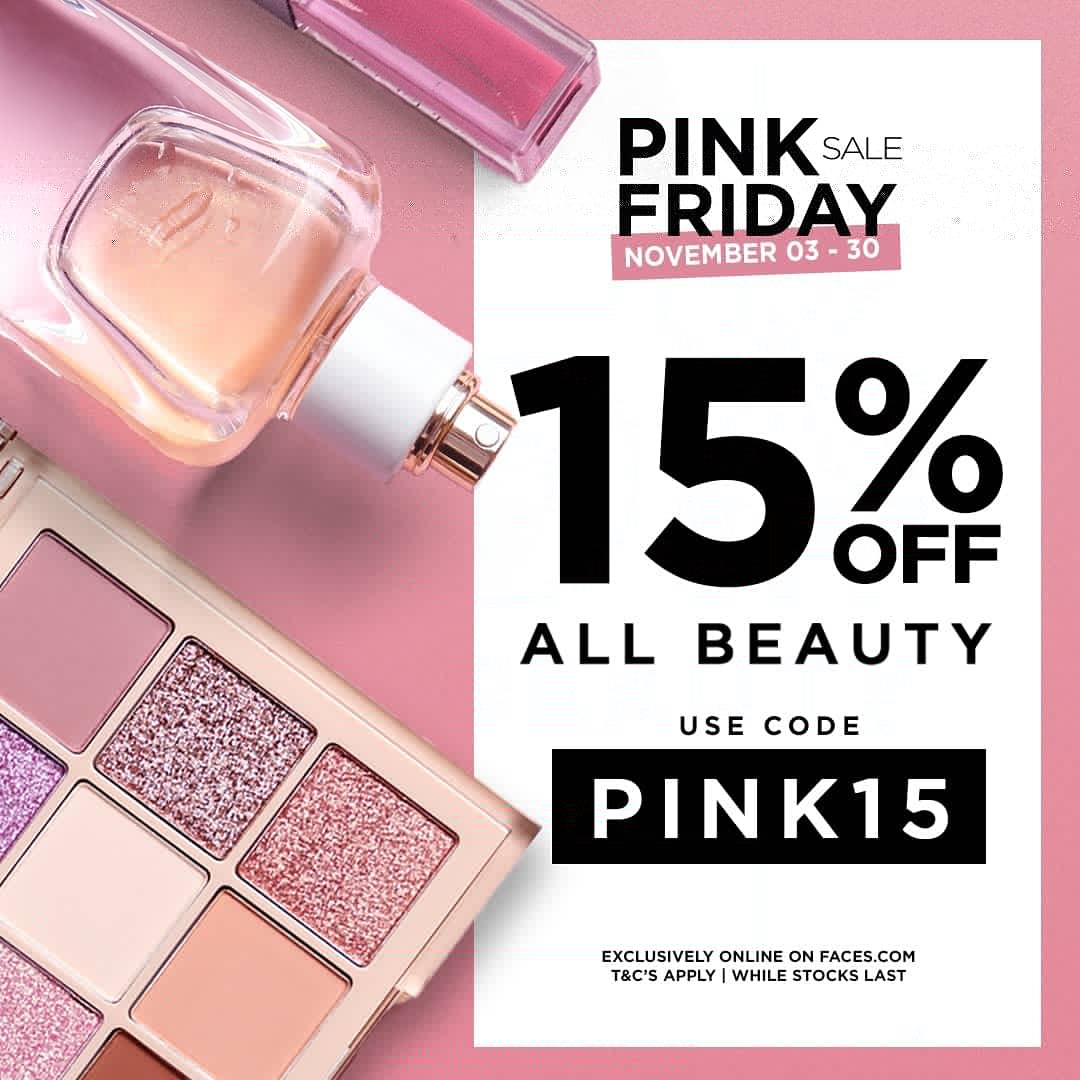تنزيلات الجمعة الوردية حصرياً عبر Faces.com!

استمتع بخصم 15%على جميع منتجات الجمال في السعودية, الامارات, مصر والكويت

استخدم كود PINK15 عند الدفع
تطبق الشروط والاحكام

bit.ly/2UjyRdO