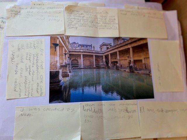 EPA_PanthersY4's tweet photo. We are exploring the book The Diary Of Iliona. The children have been learning about the Roman Baths to be able to create a persuasive adverts. Already the children are bringing in information and making things about the Romans! Well Done Year 4! @EastfieldPri https://t.co/atPONindf2