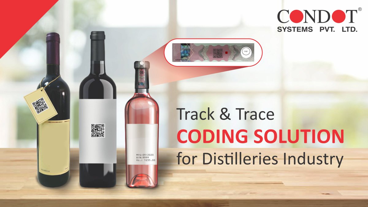 condot_systems's tweet photo. Get Track &amp; Trace Coding Solution for Distillery Industry to Print Batch No, M.R.P, Date, Barcodes on Labels, and Cartons.
:
To get a solution
Can call us: 91-22-26877023
Can mail us: cspl@condotsystems.com
:
#thermalinkjetforlables #trackandtrace 
#thermalinkjetprinter #printer https://t.co/LOwlCMomTR