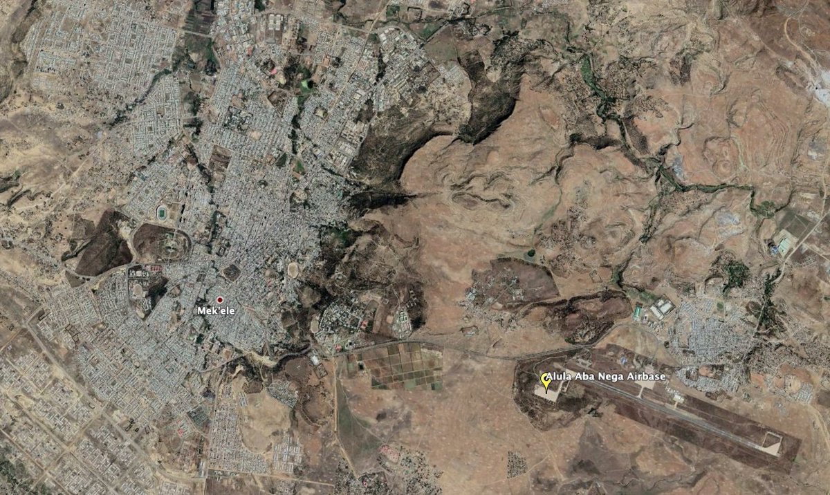 Now is Alula Aba Nega airport outside Mek'ele, capital of Tigray, which saw fighting recently.