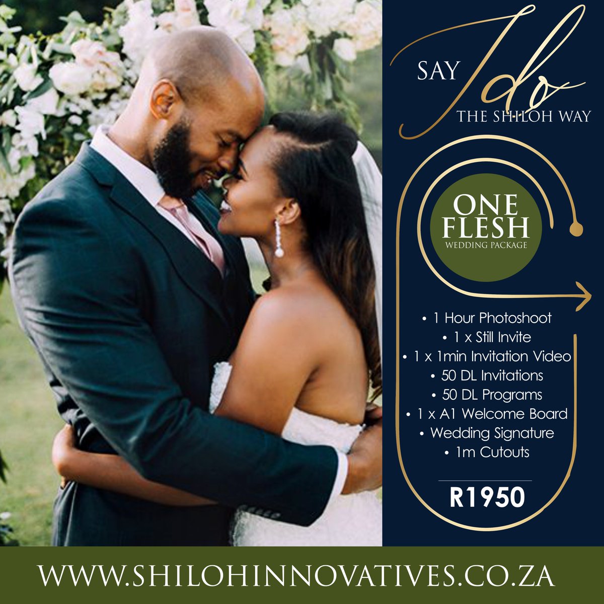 ShilohInno's tweet photo. “Once in a while, right in the middle of an ordinary life, love gives us a fairy tale.”  Let us help you, "I DO"...the Shiloh Way.
#wedding #covid_19 #design #GraphicDesigner  #branding #weddingphotography #HandsOffAceMagashule #SkeemSaam #YMornings #ByElections #SoundsofFlavour https://t.co/xfwLldiuhX
