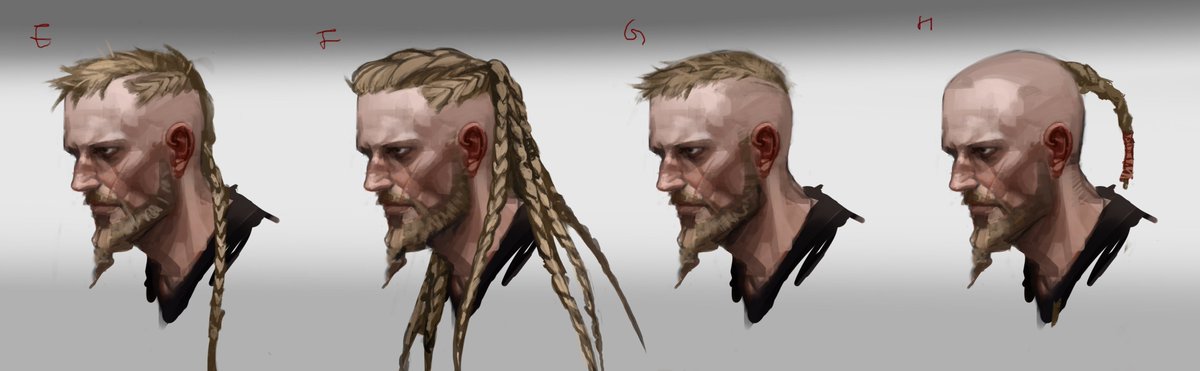 and hair, I did a lot of exploration but there are many limitations due to the mesh budget and hoodie mechanics.Braids are cheaper than loose curly hair, but should not to big on the back (it will pop out through hoodie)