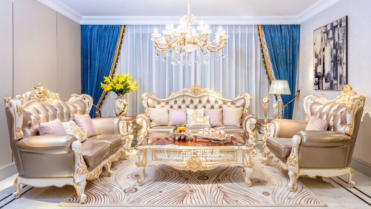 FoshanJamesBond's tweet image. Low-key luxury classic sofa, The use of gold foil, hand-applied strips of foil, plus a bright piano finish, gives the surface a good protection. More: jamesbond-furniture.com
#antiquesofa
#classicsofaset
#traditionalsofastyles
WhatsApp&amp;amp;Wechat:13112771616