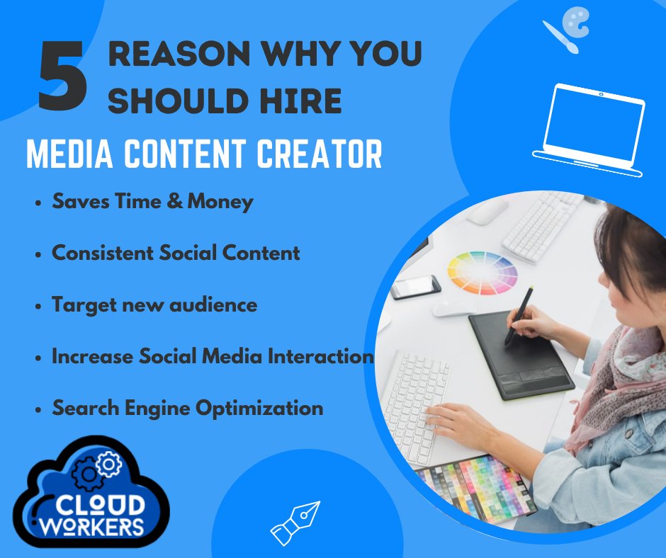cloudworkers_ph's tweet image. Having a content specialist - can help you produce engaging contents that is appealing and help you grasp the attention of your clients.

#MediaContentSpecialist
#ContentCreator
#Contentwriter
#SocialMedia
#Qualitycontent
#Branding
#Beautybusiness
#Graphicdesigner
#Cloudworker