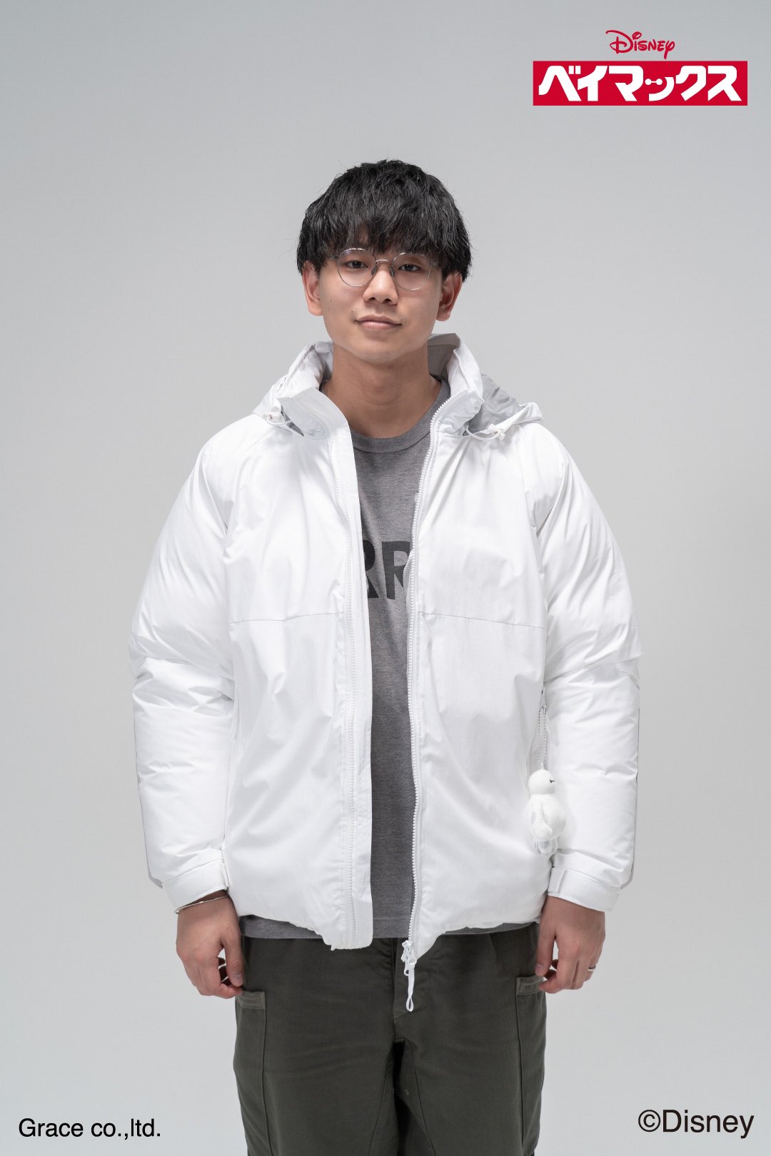 ハズム ファッションyoutuber ハズム のブランド Dan から初となる ディズニーコレクション第1弾 Disney ベイマックス Dan Level7 Down Jacket を発売致します 今回は風船みたいに丸く膨らんだ柔らかボディが特徴のベイマックスからインスピ