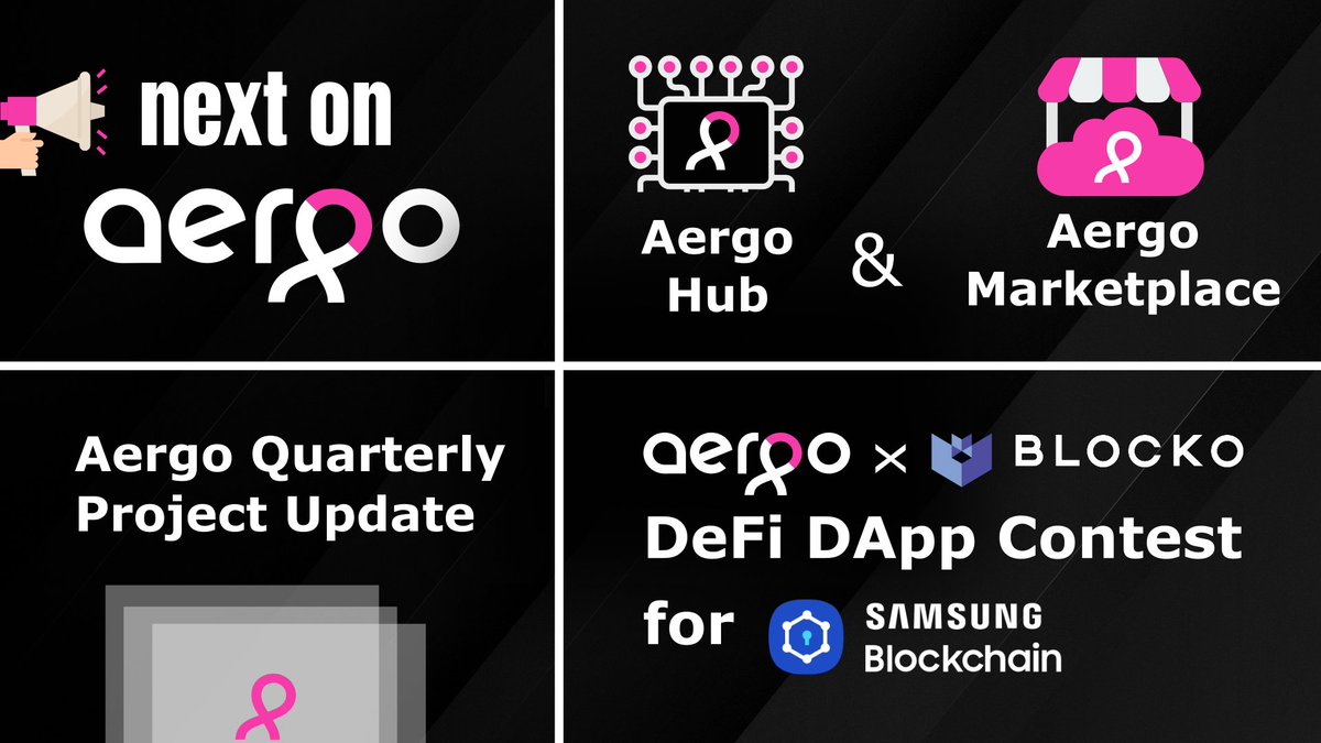 What's next for #AERGO?

▶️ Aergo QPU release, read the previous update here: paper.aergo.io/AERGO_Q4_2019_…
▶️ Aergo Hub &amp; Marketplace, seome info here: steemit.com/blockchain/@fa…
▶️ DeFi DApp incubation with Blocko for Samsung Blockchain: thedailychain.com/samsung-collab…

$AERGO