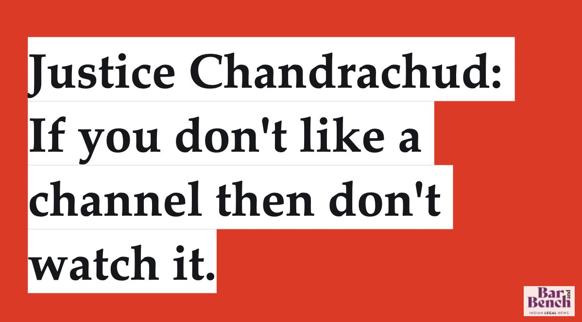 Justice Chandrachud: Victim is entitled to recourse as in proper and fair probe. But answer is simple.If you don't like a channel then don't watch it. #SupremeCourt  #ArnabGoswami