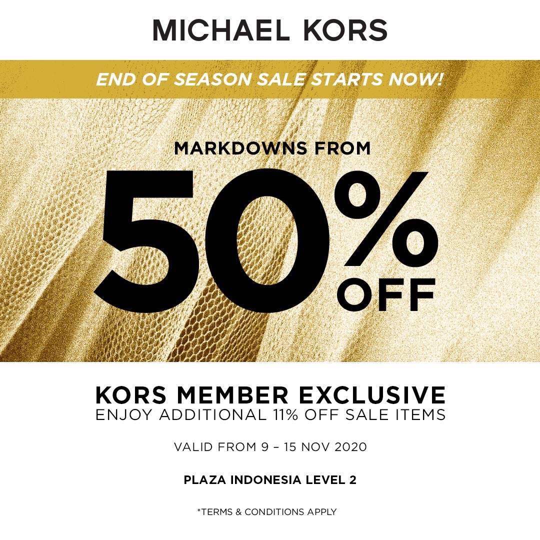 MICHAEL KORS End of Season 