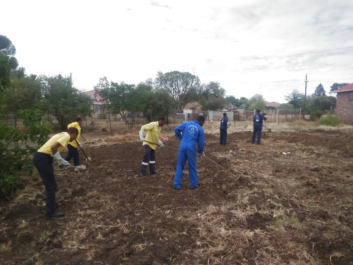 wo_fire's tweet photo. WOF Winburg team created a food garden at the Winburg Pre Primary School.
All produce goes to the food scheme that caters for the most vulnerable.
#WOF_FS
#FoodSecurityProjects
#WorkingonFire
#SocialDevelopment
This project took place before the #COVID19 pandemic. https://t.co/BUTuPlW1Ic