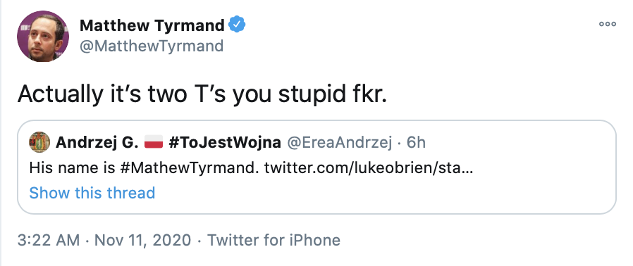 EreaAndrzej's tweet image. #MatthewTyrmand