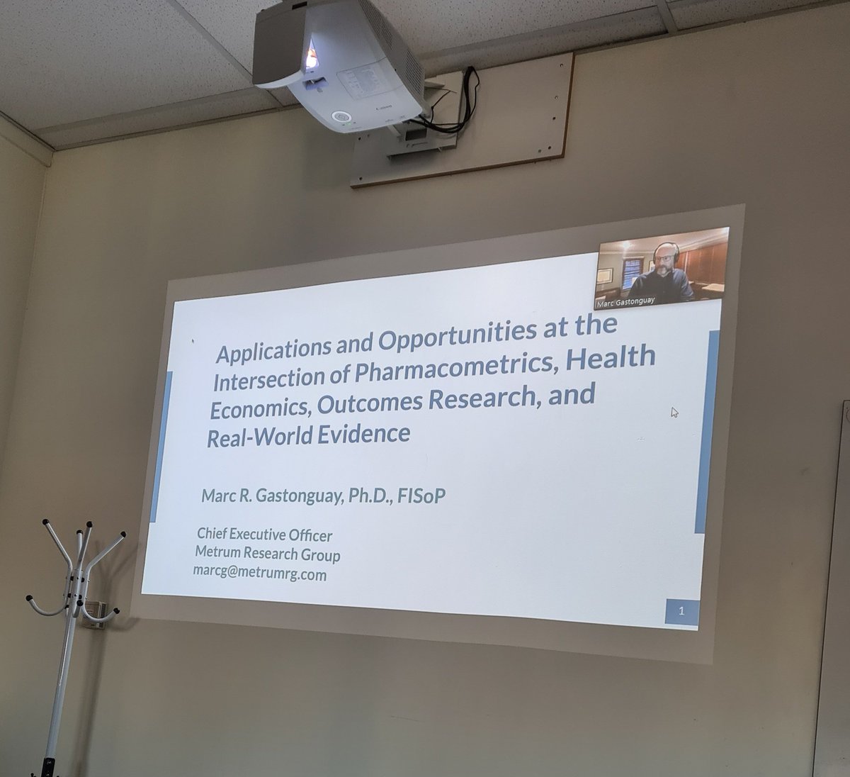 SDuffull's tweet photo. A fantastic talk from Marc @marcg_MetrumRG on Pharmacometrics and health economics at our Te AO International seminar series.  @HeshamAlSallami @wrida959 (A silver lining of Covid [we never did this series before lockdown]) https://t.co/v7077pwXdl