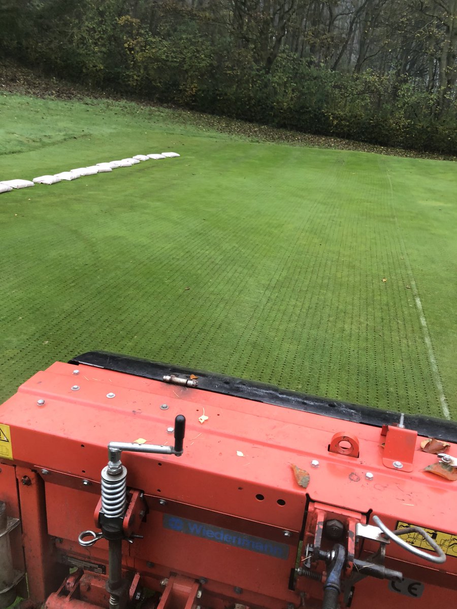 richjacq2609's tweet photo. Like most, we’re taking advantage of these unprecedented times to get some essential work done to the greens @mandngc #holesandsand https://t.co/vpXihas4hq