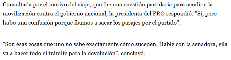 pocoinada's tweet photo. Pato Bullrich viajó al 'banderazo 8N' de Córdoba con pasajes del Senado.
Se los dió su compañera de viaje y recorrido cordobés, Rodríguez Machado.
Sin embargo, la Pato no tiene idea de cómo esos pasajes llegaron a sus manos.
Genial.
No entiende cómo quedó embarazada si es virgen. https://t.co/ZvgOYlREOM