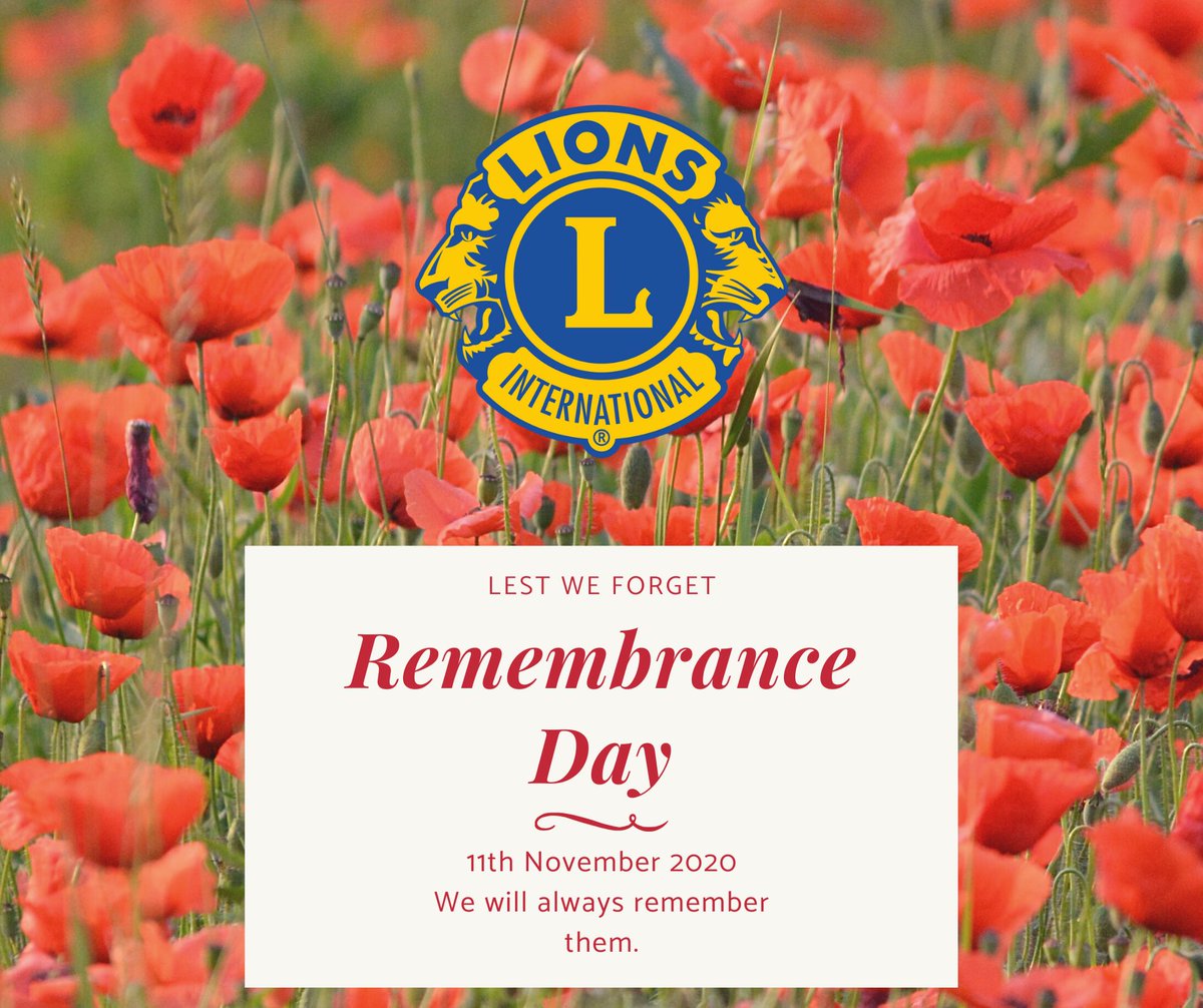 lionsclubs105cw's tweet photo. On the 11th hour of the 11th day of the 11th month, please stop what you are doing and pause for two minutes to remember all those who made the ultimate sacrifice for our freedom. 
#LestWeForget #RemembranceDayliondbr https://t.co/scwWwpUsbY