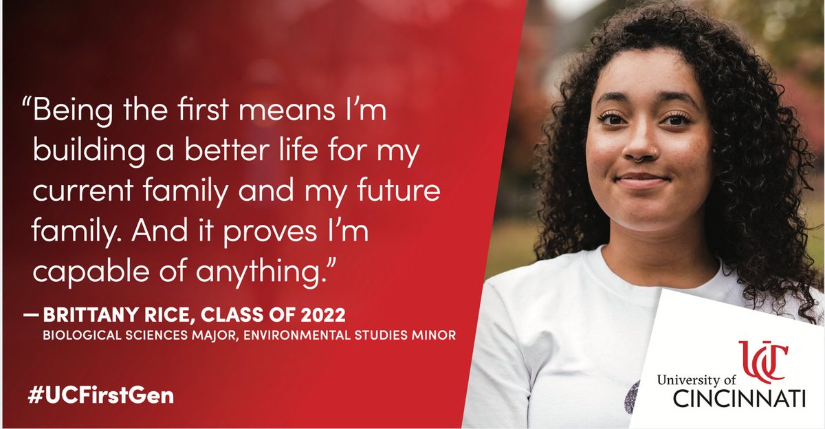 UC_ArtSci's tweet image. University of Cincinnati’s award-winning Gen-1 program boasts a graduation rate of 76%. Learn more about how UC supports first-generation college students.  on.uc.edu/3mUfrsq #UCFirstGen