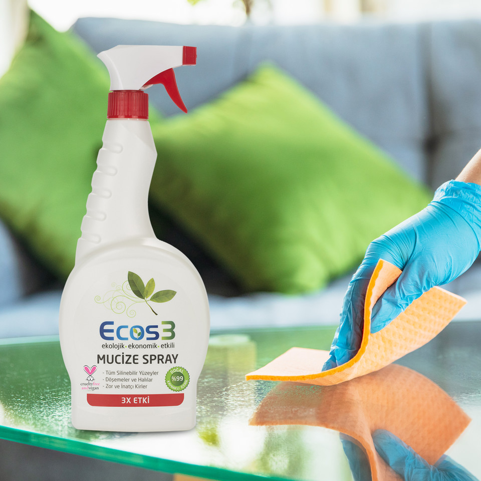 Ecos3temizlik's tweet photo. Mucize Sprey ile temizliğe ayırdığınız vakti kısaltın. Mutfaktan salona, döşemelerden seramiklere farklı birçok yüzeyde rahatlıkla kullanacağınız Ecos3 Mucize Sprey sayesinde keyifli anlara daha çok vaktiniz kalacak.
#ecos3 #doğaltemizlik #organikyaşam #ecos3mucizesprey https://t.co/PO6itotg91