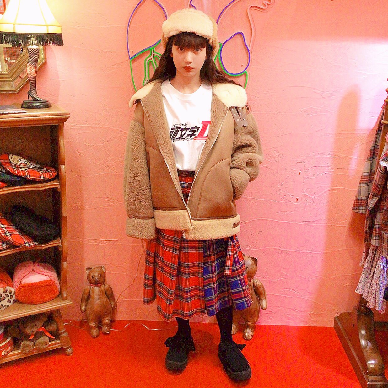 男性に人気！ HEIHEI ムートンジャケット レッド asakusa.sub.jp