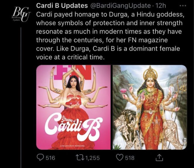 In regards to Cardi B’s magazine cover shoot, this is an explanation as to why it is offensive and disrespectfula thread: