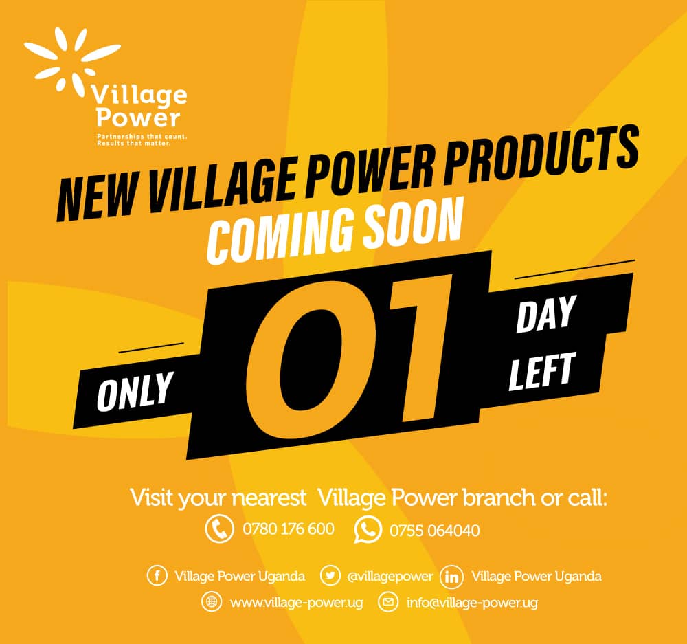 VillagePowerUg's tweet photo. Here comes the definition of quality!
24 hours to the launch of Village Power's brand new product range!
#CleanEnergy #SaveWithSolar #YakaNeSolar #PAYGo #SolarExperts #RenewableEnergy
#Solar #LetsGoSolar
DM or call us on 0414 252 616 | 0780 176 600 | 0755 064 040 (WhatsApp) https://t.co/mFyaIGRNZg