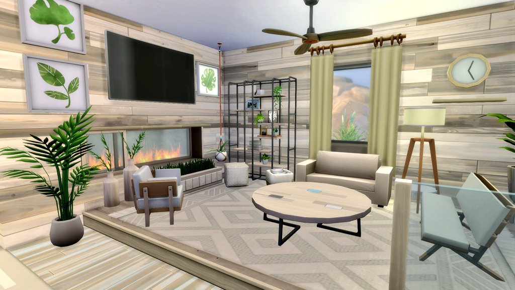 justinlamont_'s tweet photo. WIP I end up scrapping the split level house that I was going to do but it didn't work out as well so I moved on to this eco modem house with a modem Scandinavian interior😍 I love the platforms a lot! #ShowUsYourBuilds #TheSims4 #ts4console #simlishsocial https://t.co/EHKRECNP0P