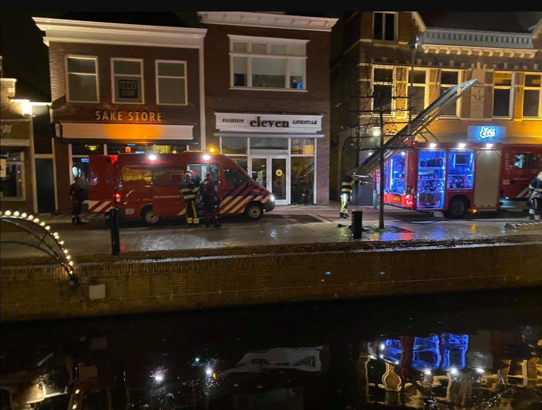 Melding hulpdiensten Appelmarkt Bolsward