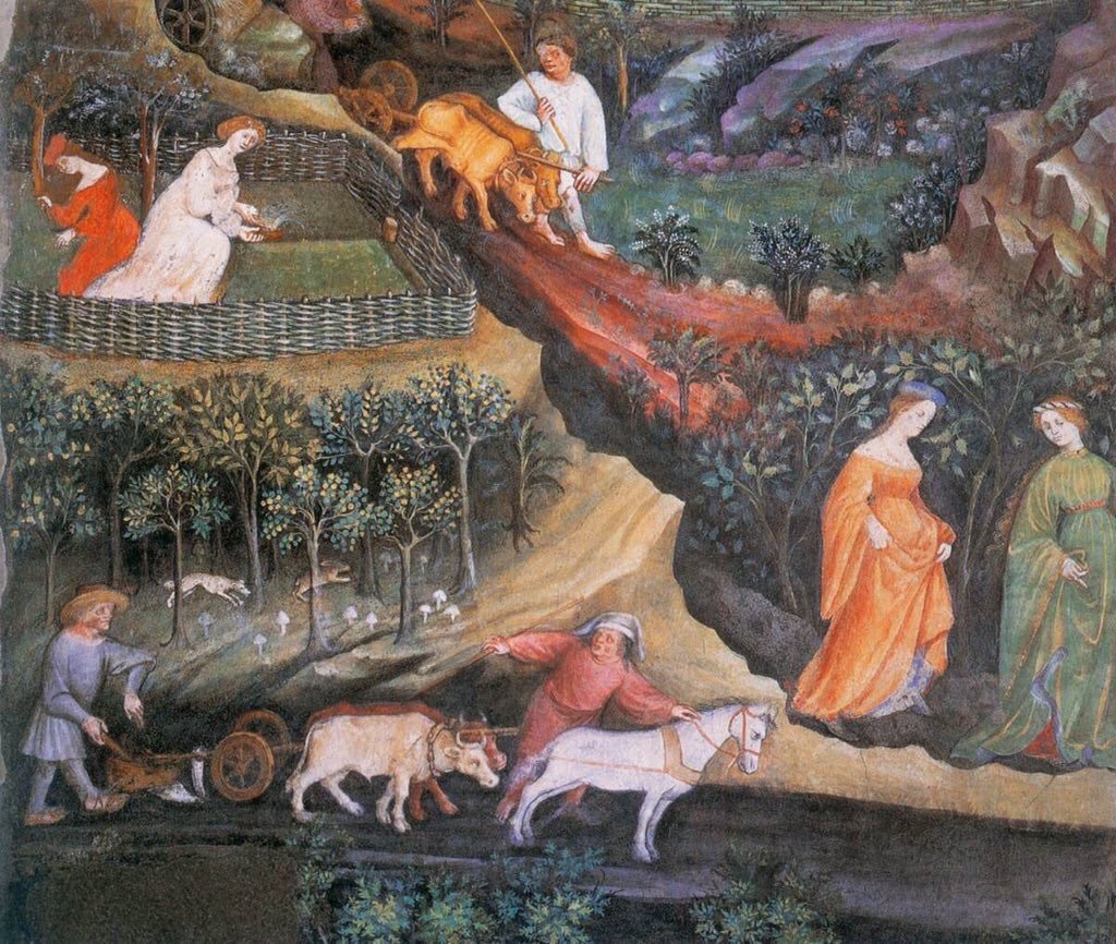 JacopoVeneziani's tweet photo. #Divulgo il Ciclo dei Mesi affrescato tra il 1397 e il 1400 circa dal maestro Venceslao nella Torre dell'Aquila nel Castello del Buonconsiglio a Trento.

Furono commissionati dall’allora principe-vescovo di Trento Giorgio di Liechtenstein.

Un ciclo di affreschi da conoscere. https://t.co/qYKhHciQqZ