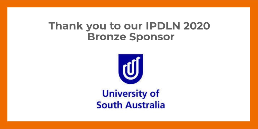 IPDLN's tweet photo. Our conference would not be possible without our sponsors.

Thank you to our IPDLN 2020 Conference Bronze Sponsor | University of South Australia @UniversitySA 

#IPDLN2020 #DataLinkage #Info2Impact https://t.co/KYEEUucINZ